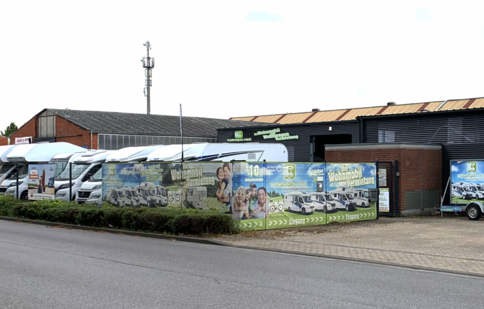 mycamper kerken ansicht fassade wohnmobile ausstellung industriestraße riesen auswahl camper